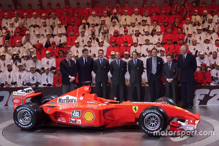 Presentación de la Ferrari F2001 de 2001