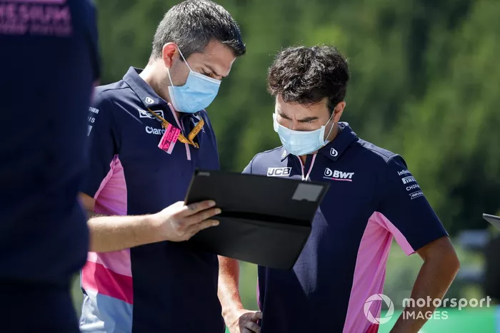 Sergio Perez, Racing Point, sur la piste