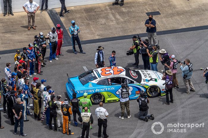 Darrell Wallace Jr., Richard Petty Motorsports honored before the Nascar Cup race