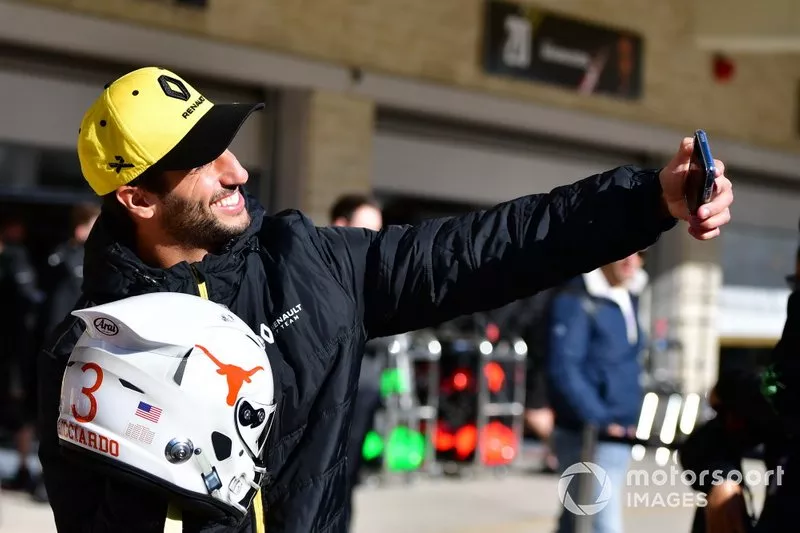 Capacete de Daniel Ricciardo, Renault F1 Team