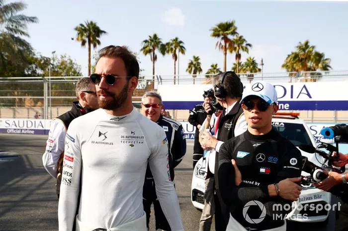 Jean-Eric Vergne, DS Techeetah, Nyck De Vries, Mercedes Benz EQ, in griglia di partenza