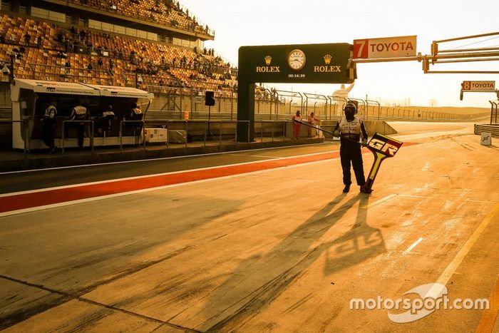 #7 Toyota Gazoo Racing Toyota TS050 - Hybrid: Mike Conway, Kamui Kobayashi, Jose Maria Lopez, crew member