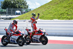 Winnaar Andrea Iannone, Ducati Team en tweede Andrea Dovizioso, Ducati Team