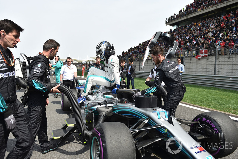 Valtteri Bottas, Mercedes-AMG F1 W09 EQ Power+ on the grid