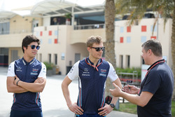 Lance Stroll, Williams, Sergey Sirotkin, Williams ve David Croft, Sky TV Commentator