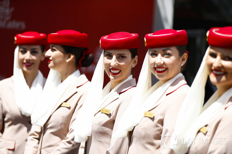 Emirates Airlines flight attendants