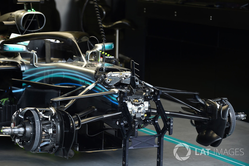 Mercedes-AMG F1 W09 EQ Power+ in the garage