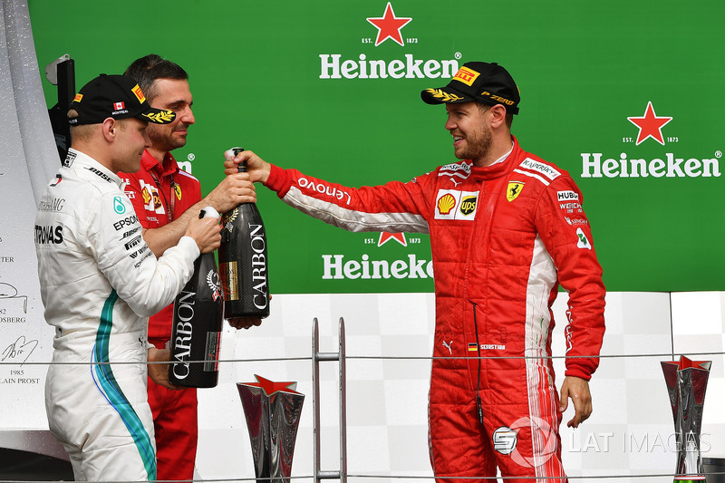 Valtteri Bottas, Mercedes-AMG F1, Sebastian Vettel, Ferrari