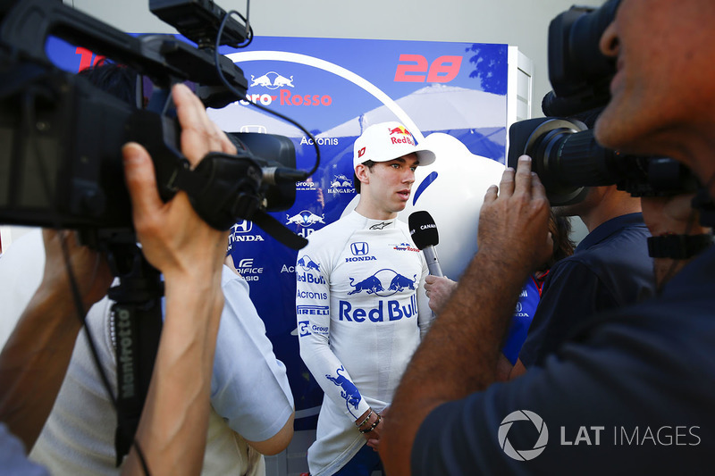 Pierre Gasly, Toro Rosso, donne une interview