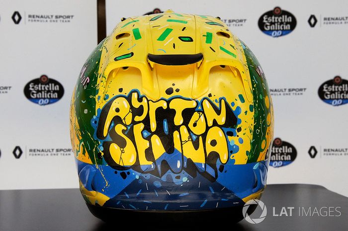 Kask, Carlos Sainz Jr., Renault Sport F1 Team, tasarımcı: Shock Maravillha