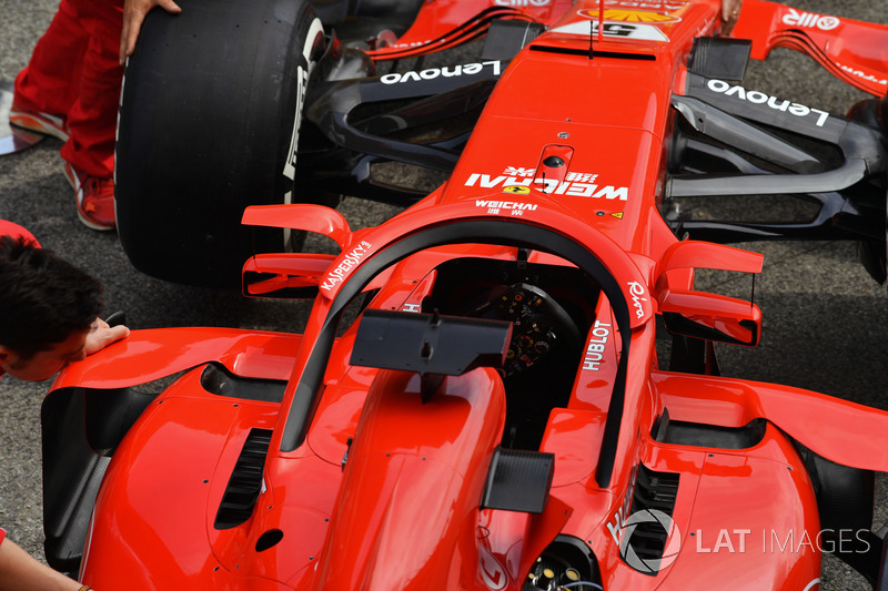 Ferrari SF71H con espejos en halo