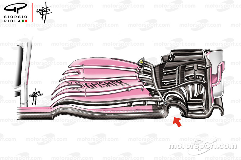 Force India VJM11 front wing detail