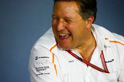 Zak Brown, Executive Director, McLaren Technology Group, in the team principals Press Conference