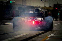 Lance Stroll, Williams FW41 Mercedes, in the pit lane