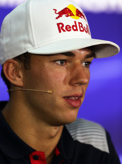 Pierre Gasly, Scuderia Toro Rosso en conférence de presse