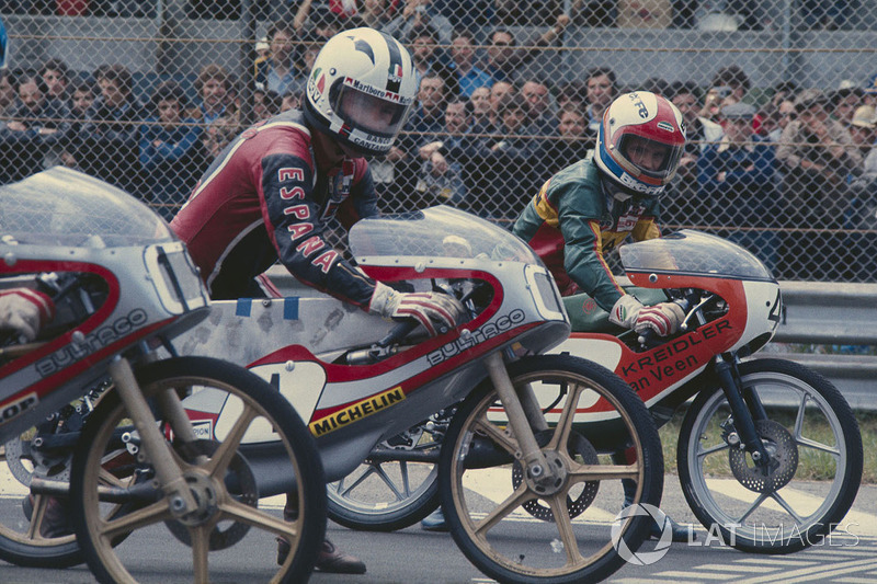 Angel Nieto, Bultaco 50cc and Eugenio Lazzarini, Kreidler