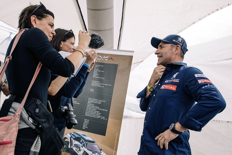 Stéphane Peterhansel, Peugeot Sport with the media