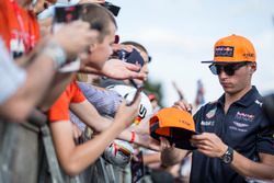 Max Verstappen, Red Bull Racing signs autographs for the fans