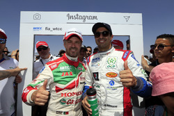 Tiago Monteiro, Honda Racing Team JAS, Honda Civic WTCC and Mehdi Bennani, Sébastien Loeb Racing, Citroën C-Elysée WTCC