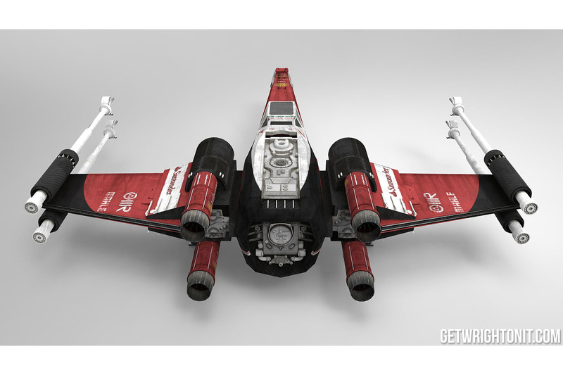 X-Wing in Ferrari-design