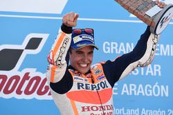 Podio: ganador Marc Marquez, Repsol Honda Team