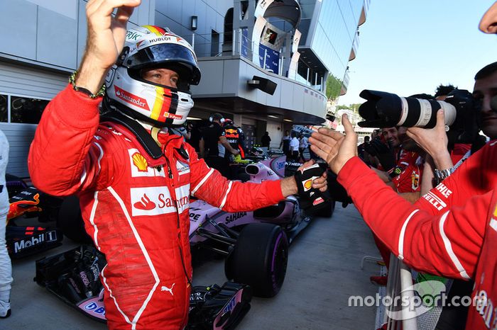 Vettel não largava na pole desde o GP de Cingapura de 2015 - prova que também venceu.