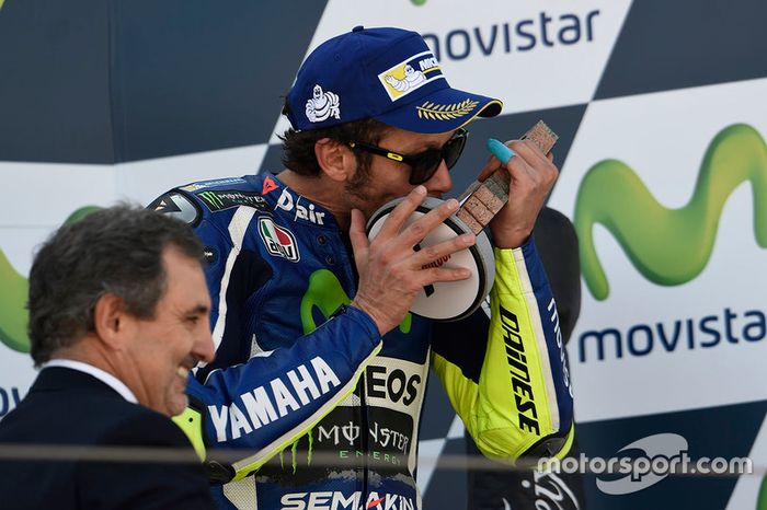 Rossi en Aragón 2016, tercero
