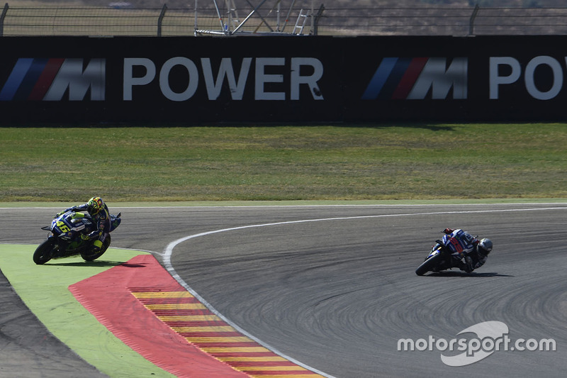 Valentino Rossi, Yamaha Factory Racing e Jorge Lorenzo, Yamaha Factory Racing