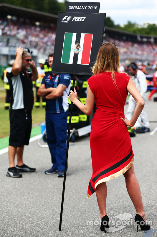 Chica de la parrilla para Sergio Pérez, Sahara Force India F1