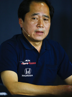 Toyoharu Tanabe, F1 Technical Director, Honda, in the Press Conference