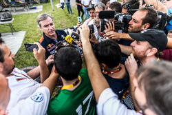 Carlos Sainz, Peugeot Sport with the media