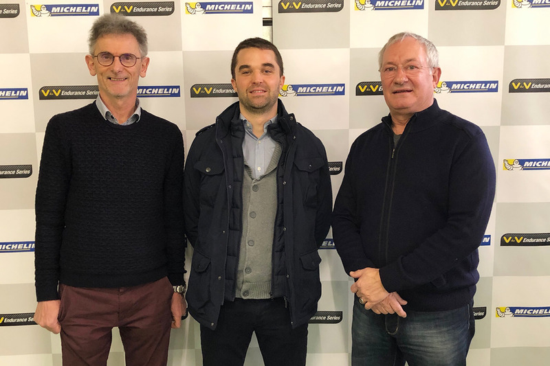 Yves Orhant, fondateur de Funyo, Romain Angebeau, président de Funyo, Eric Van de Vyver, créateur du championnat VdeV