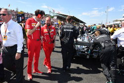 Mattia Binotto, Ferrari Chief Technical Officer on the grid