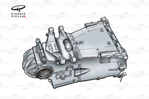 Minardi M02 2000 titanium gearbox casing