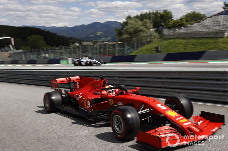 Sebastian Vettel, Ferrari SF1000, Nicholas Latifi, Williams FW43