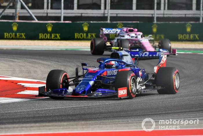Pierre Gasly, Toro Rosso STR14, Sergio Perez, Racing Point RP19
