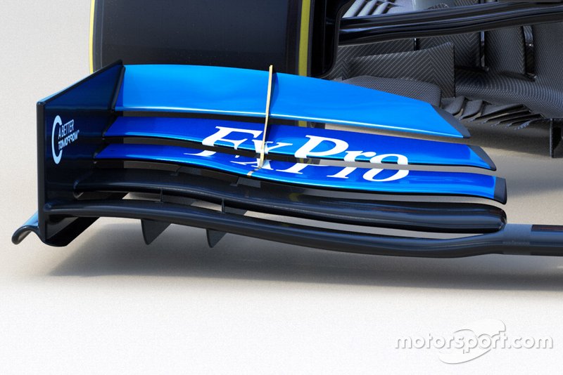 Vue détaillée de la McLaren MCL34