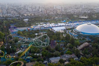 Vista aerea del circuito di Santiago