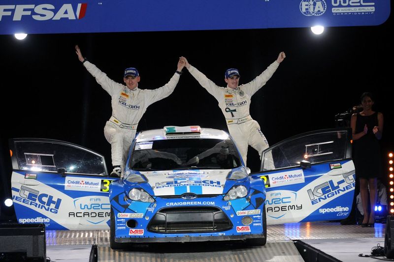 Craig Breen, Paul Nagle, Ford Fiesta S2000, ganadores de la categoría SWRC