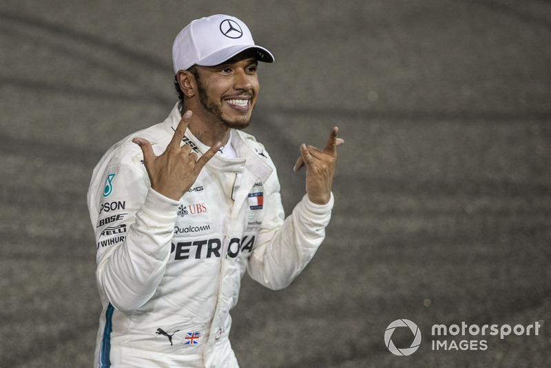 Race winner Lewis Hamilton, Mercedes AMG F1