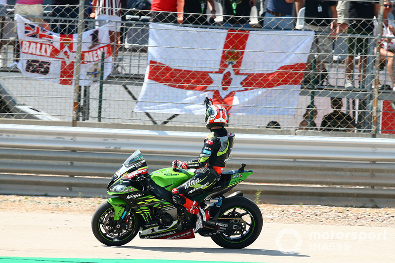 Le vainqueur de la Course 1, Jonathan Rea