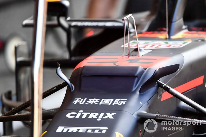 Detalles del morro del Red Bull Racing RB15