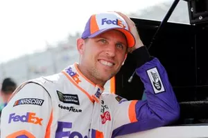  Denny Hamlin, Joe Gibbs Racing, Toyota Camry FedEx Express