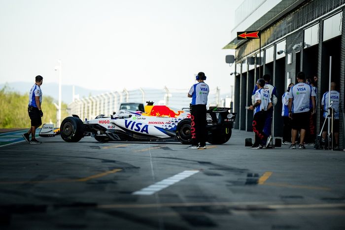 Liam Lawson, Racing Bulls, Pirelli testing Hungaroring