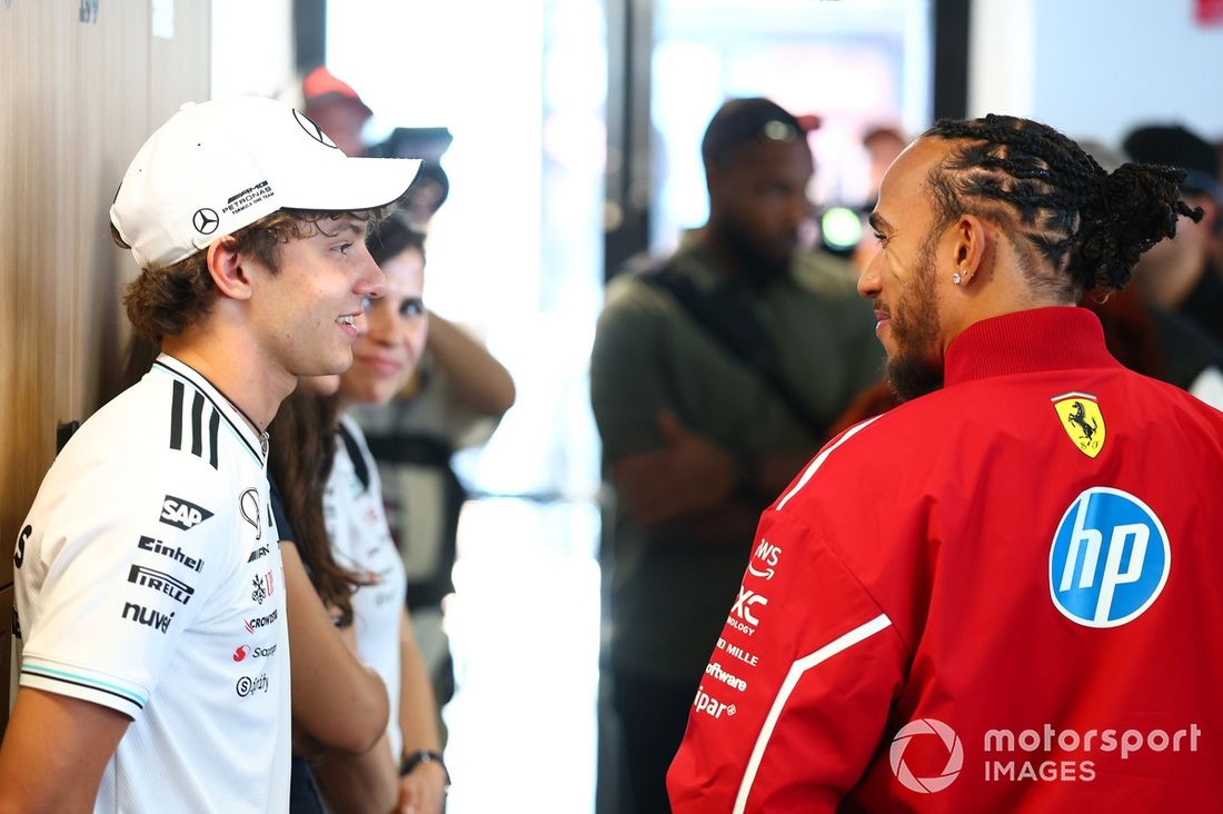 Andrea Kimi Antonelli, Mercedes, Lewis Hamilton, Ferrari