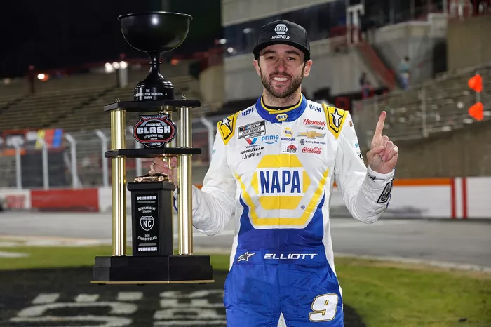 Race winner Chase Elliott, Hendrick Motorsports Chevrolet