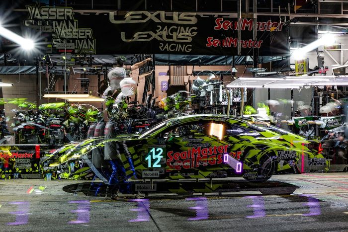 #12 Vasser Sullivan Racing Lexus RC F GT3: Jack Hawksworth, Parker Thompson, Frankie Montecalvo