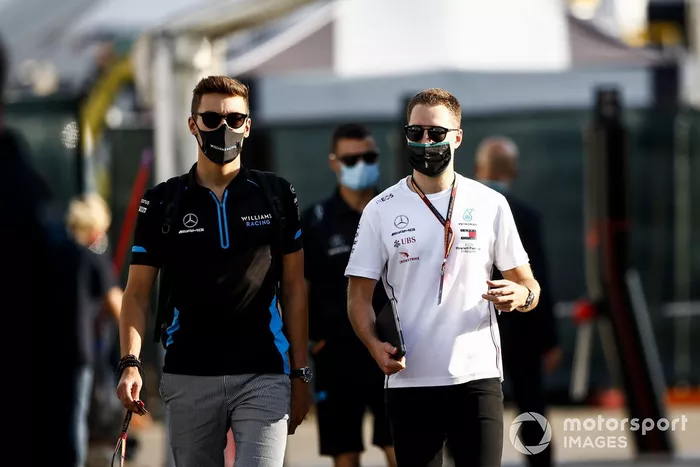 George Russell, Williams Racing y Stoffel Vandoorne, piloto reserva de Mercedes-AMG F1