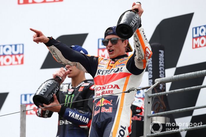 Podio: ganador Marc Márquez, Repsol Honda Team