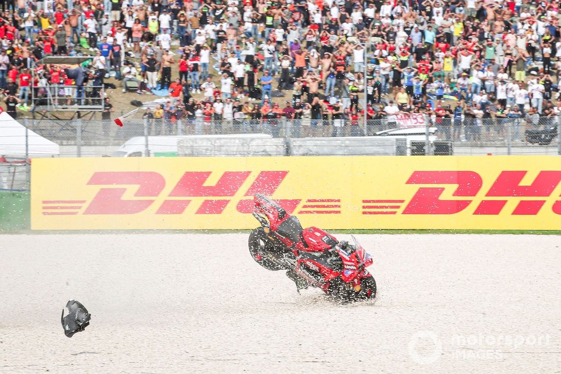 Francesco Bagnaia, wypadek zespołu Ducati